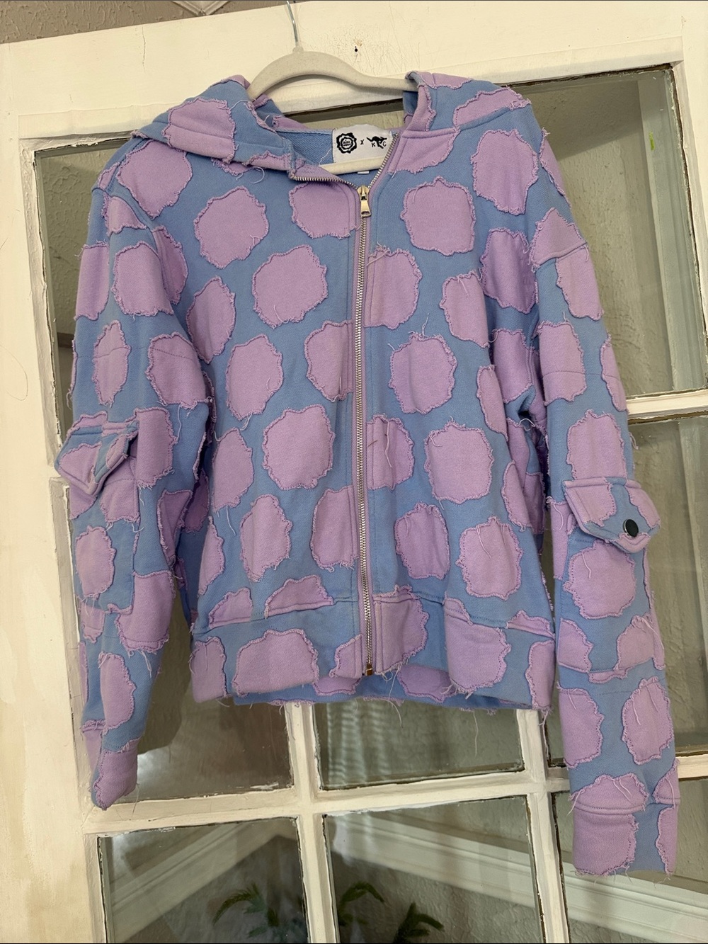 Mind Liquid Studio Patchwork Zip Hoodie Jacket *RARE